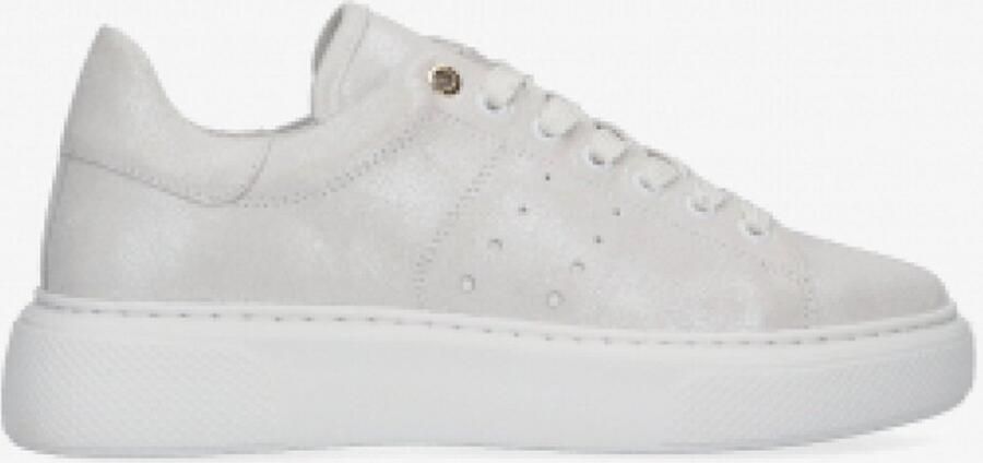 Tango alex sneakers dames wit leer metalic effect