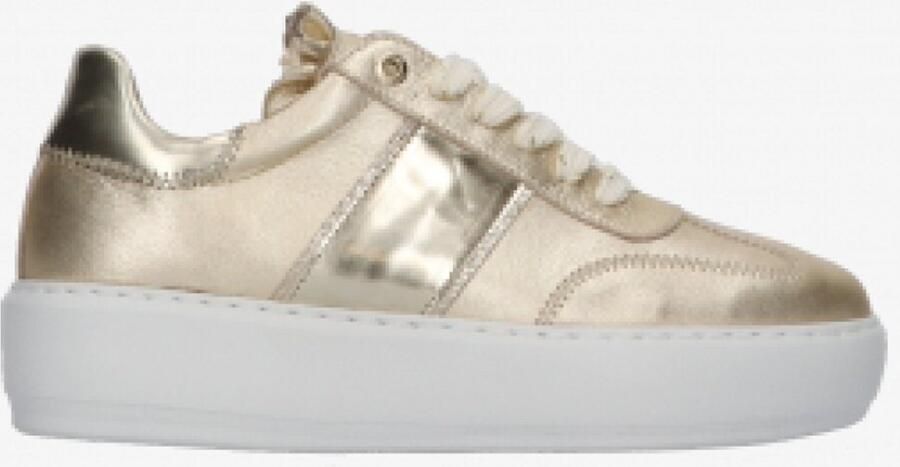 Tango aubree sneakers dames platino gold leer