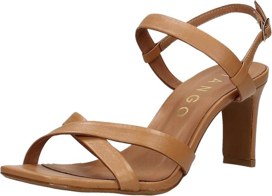 Tango | Ava 6 f camel cross sandal covered heel sole - Foto 3
