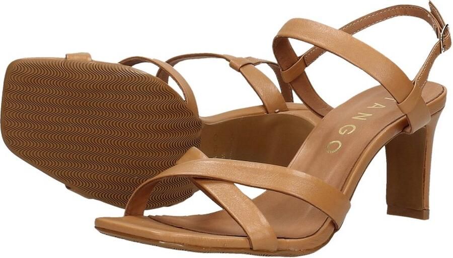 Tango | Ava 6 f camel cross sandal covered heel sole - Foto 10