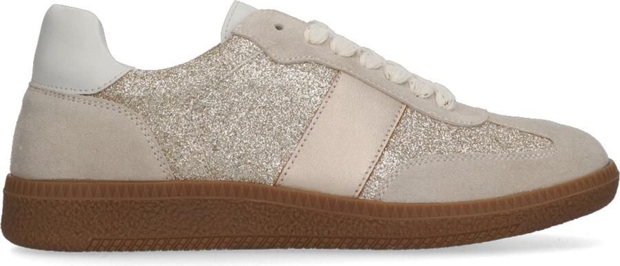Tango bay 402 sneakers dames beige metalic suède