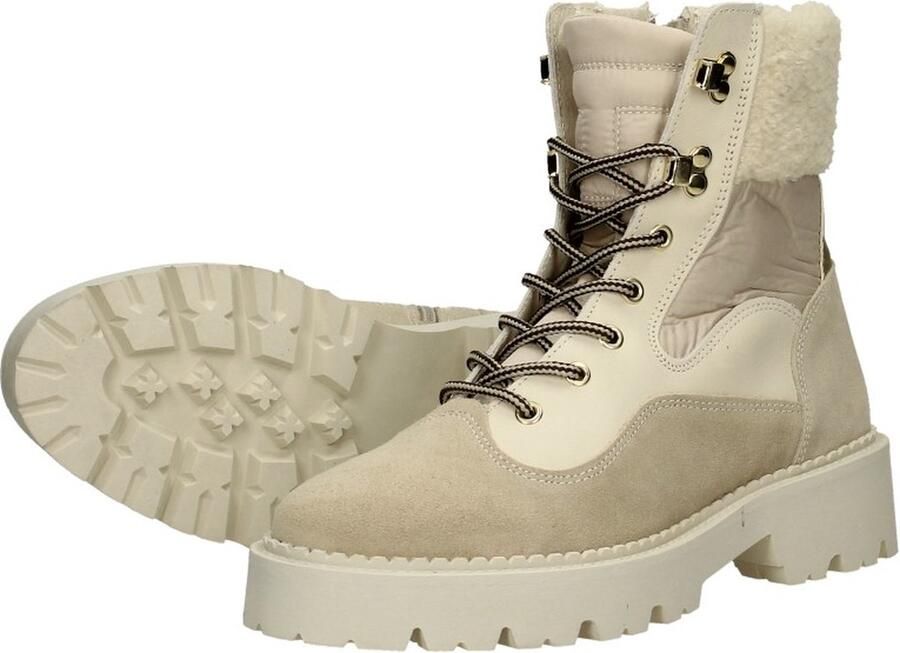 Tango Bee Bold 61 Veterboots Laarzen Met Veters Dames Beige - Foto 7