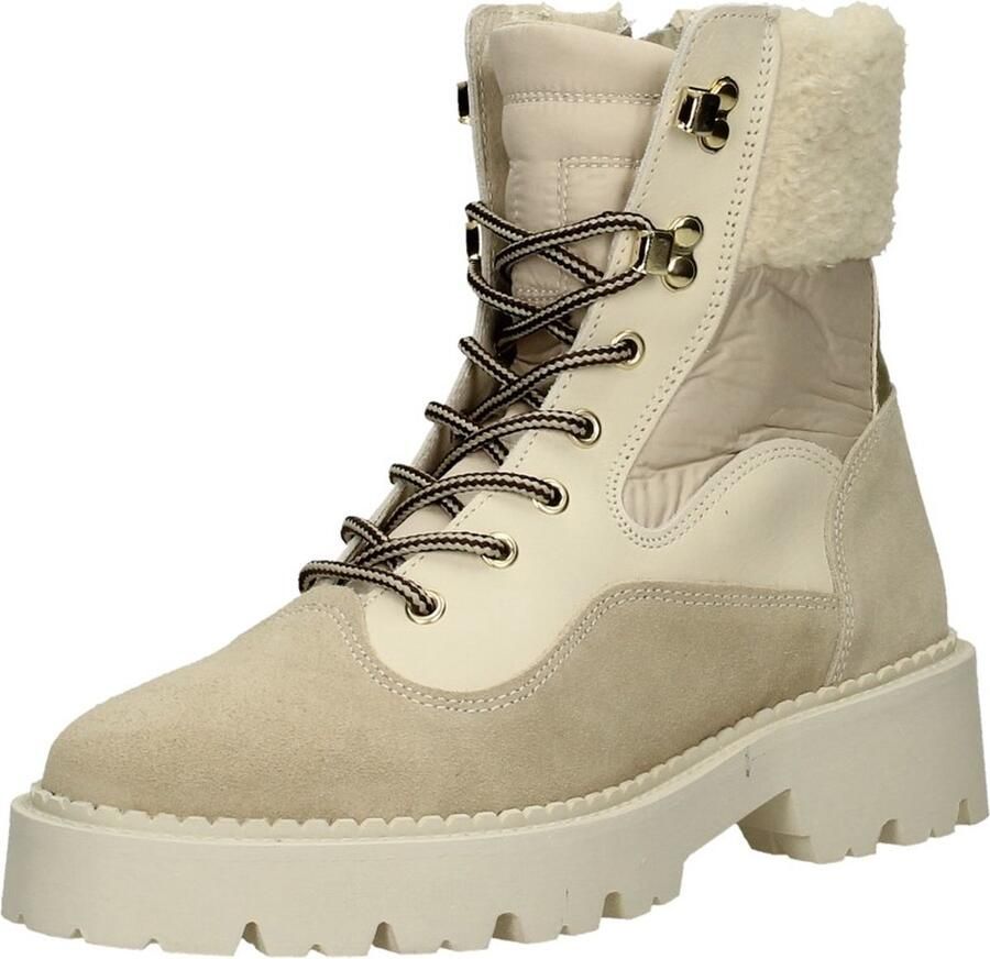 Tango Bee Bold 61 Veterboots Laarzen Met Veters Dames Beige - Foto 3