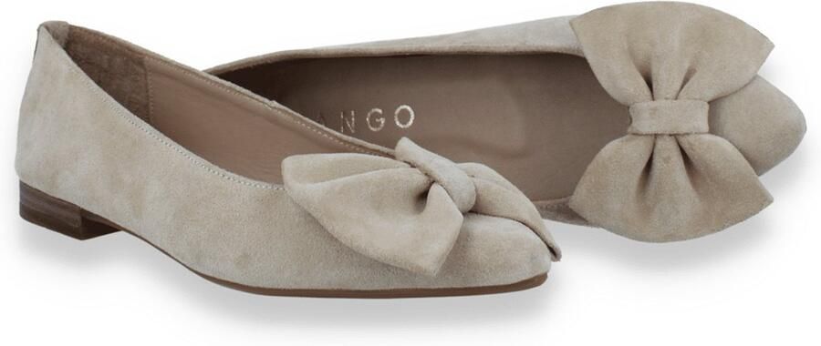 Tango Duna 3 m suède loafers met strikje beige - Foto 4