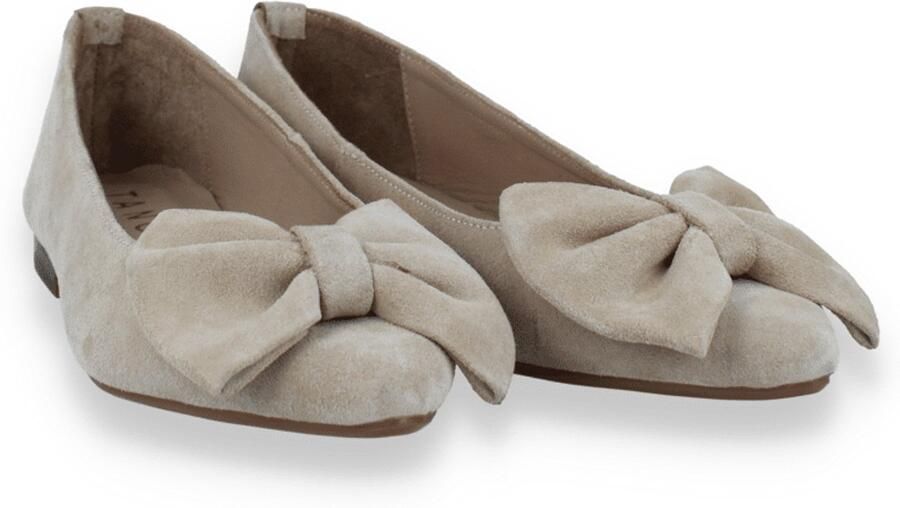 Tango Dames Ballerina Duna 3-m Suede Beige