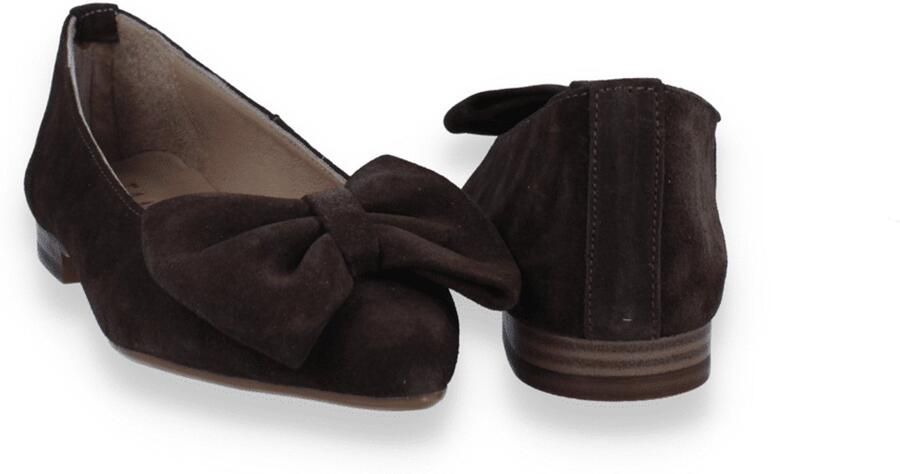 Tango Dames Ballerina Duna 3-p Dark Brown Suede Bruin