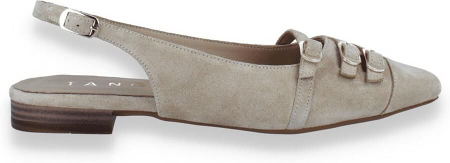 Tango Dames Slingback Duna 4-j Suede Beige