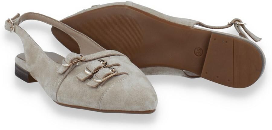 Tango Duna 4 j suède slingback loafers beige - Foto 4