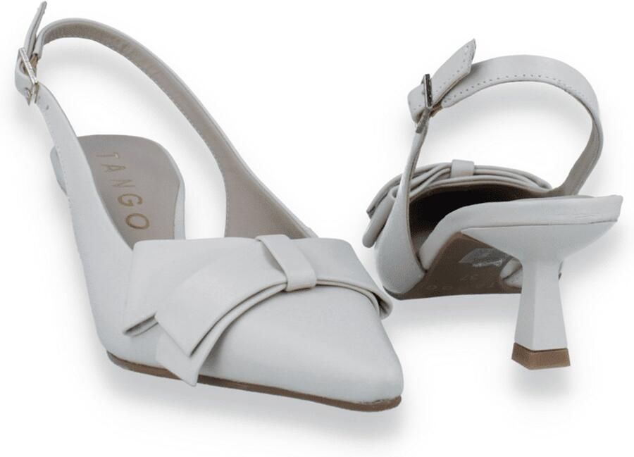 Tango Dames Slingback Noss 1-b Off White Leather Beige