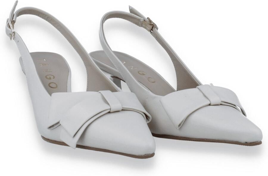 Tango Dames Slingback Noss 1-b Off White Leather Beige