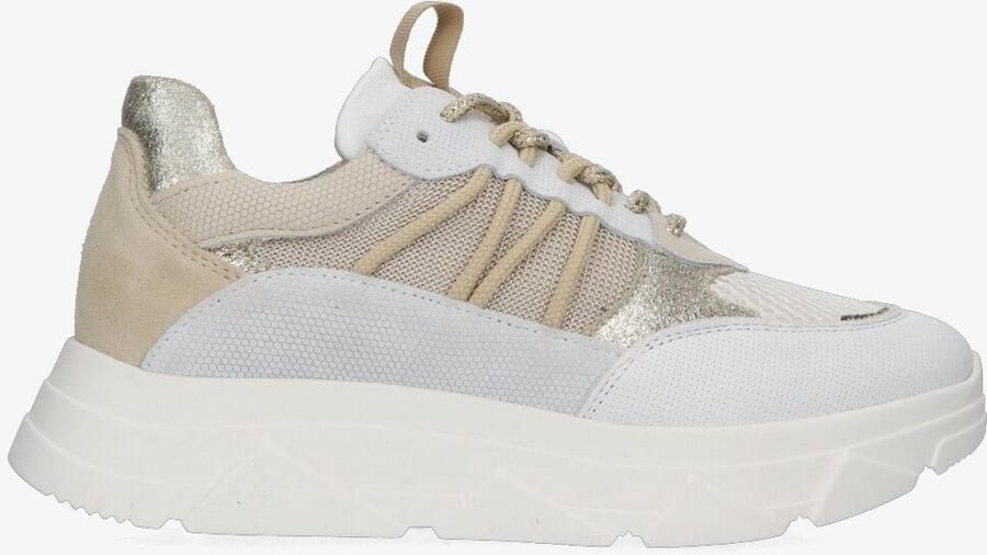 Tango kady fat 435 sneakers dames wit goud leer