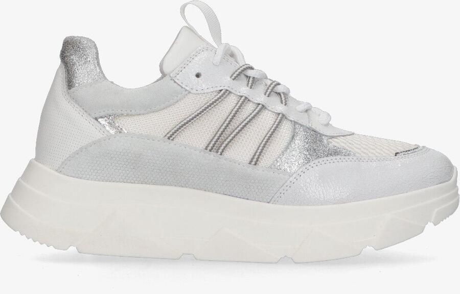 Tango kady fat 435 sneakers dames wit zilver leer