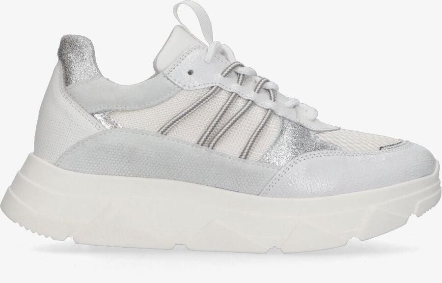 Tango kady fat 435 sneakers dames wit zilver leer
