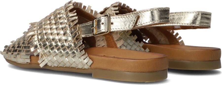 Tango | Mila 33 a platino gold cross sandal cognac sole - Foto 14