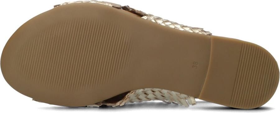 Tango | Mila 33 a platino gold cross sandal cognac sole - Foto 12