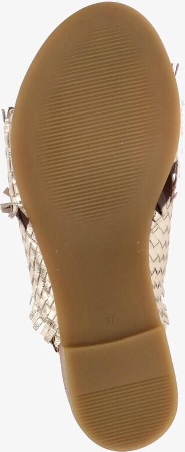 Tango | Mila 33 a platino gold cross sandal cognac sole - Foto 11