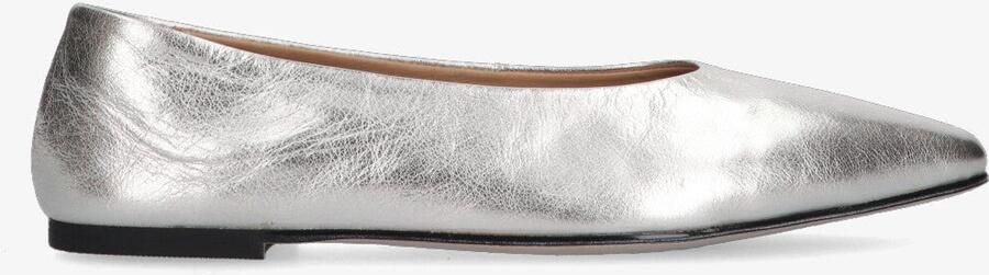 Tango rea ballerina's zilver leer
