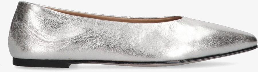 Tango rea ballerina's zilver leer