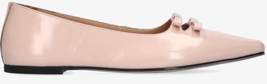 Tango rea bow ballerina's nude patent leer