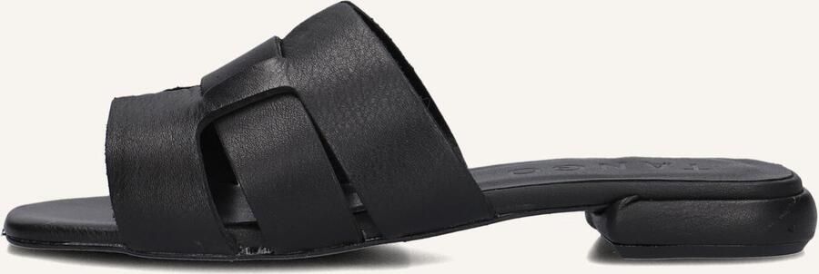 Tango Zwarte Leren Slippers Tyrsa 1 Black Dames - Foto 2