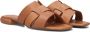 Tango Cognac Leren Slippers Tyrsa 1 Brown Dames - Thumbnail 2
