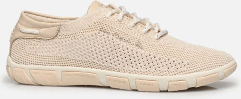TBS Dames Sneaker Tennis Knit Chine Eco Pet Chine Lin Gold BEIGE