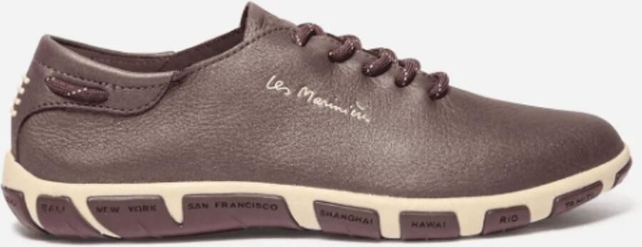 TBS Dames Sneaker Jazaru Tennis Ultrapearl Leather Bordeaux