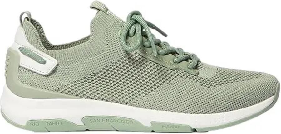 TBS Vrouwen sneaker van gerecycled textiel Confort