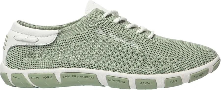 TBS Vrouwen sneaker van gerecycled textiel