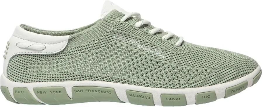 TBS Vrouwen sneaker van gerecycled textiel