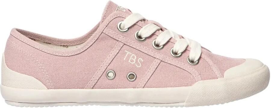 TBS Vrouwen sneakers in gewassen canvas Opaline