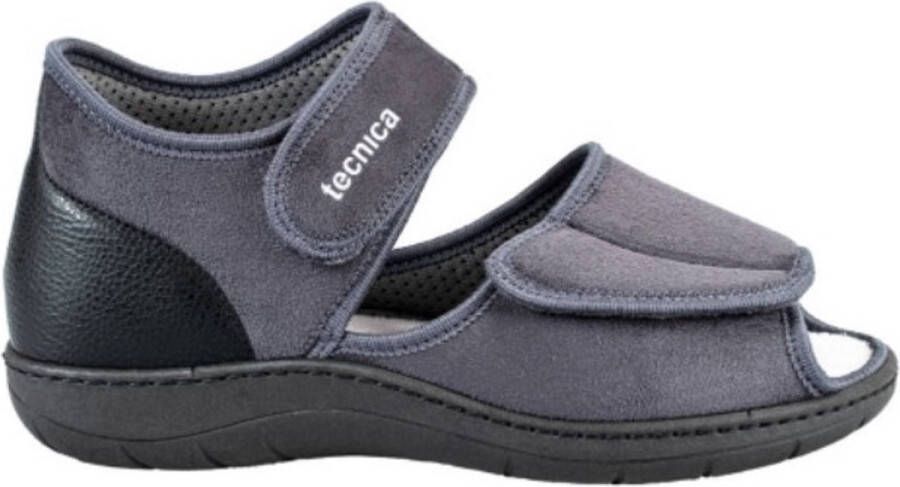 Tecnica 5 Pantoffel Comfortsandaal- Laag Unisex wijdte XL grijs - Foto 1