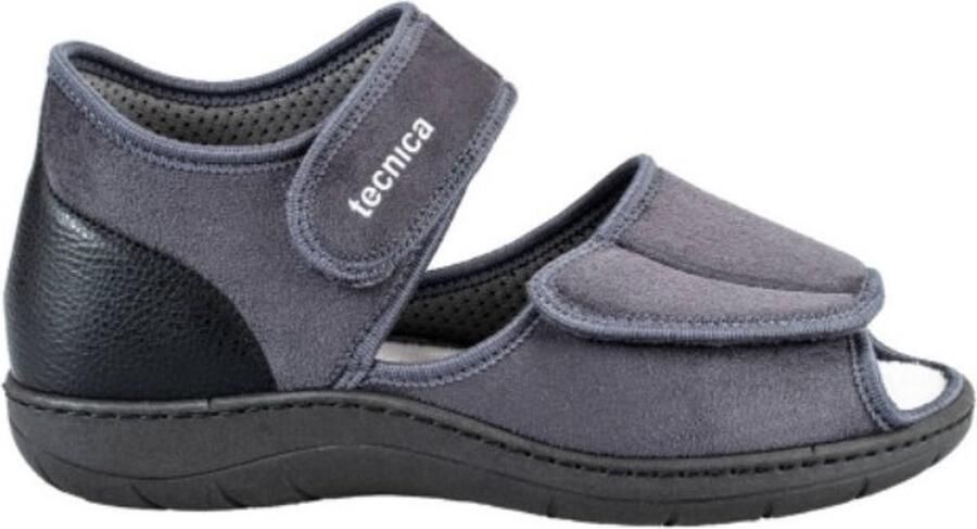 Tecnica 5 Pantoffel Sandaal Comfortschoen Unisex wijdte XL grijs