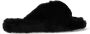 Ted Baker 254618 Lopply Faux Fur Cross Over Slipper Q3 - Thumbnail 1