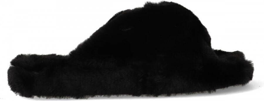Ted Baker Sandalen Wfp Lopply Faux Fur Cross Over Slipper in black