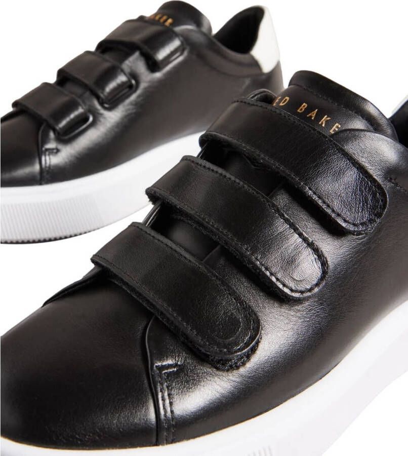 Ted Baker Tayree Double Strap Platform Leather Sneaker Black