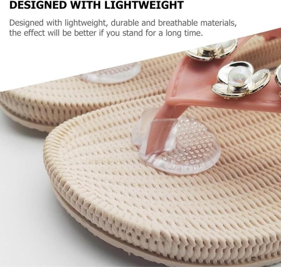Teenslippers Antislip 5 Paar Zachte Gelzolen Schokabsorberend Duurzaam Ade d Comfort Flip-flops