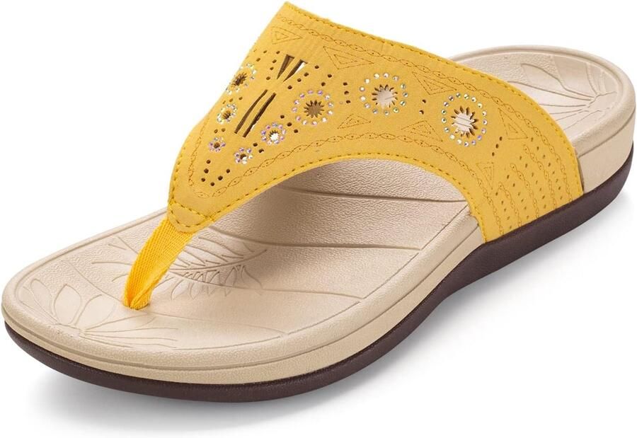Teenslippers voor dames comfortabel Antislip Huis Casual Sloffen Badslippers ondersteuning voetboog plantaire fasciitis flip flops