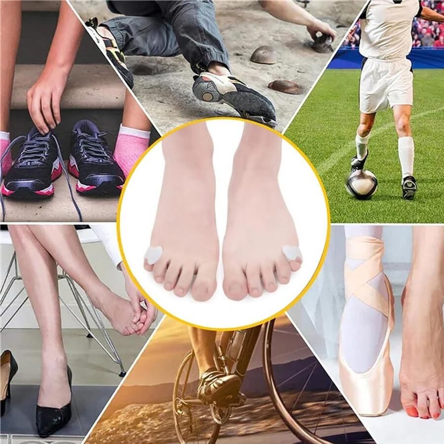 Teenslippers Wit Voor Kleine Tenen Zacht en Comfortabel Voor Pijnverlichting