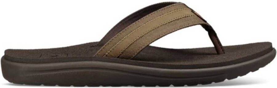 Teva Bruine Slippers Voya Canvas Flip Dark Olive