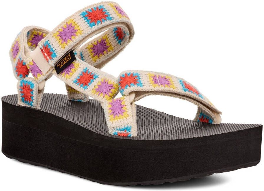 Teva DAMES FLATFORM SANDALEN CROCHET EXPLORE sandalen waterschoenen sandaal Multi 40 (0196565936158)