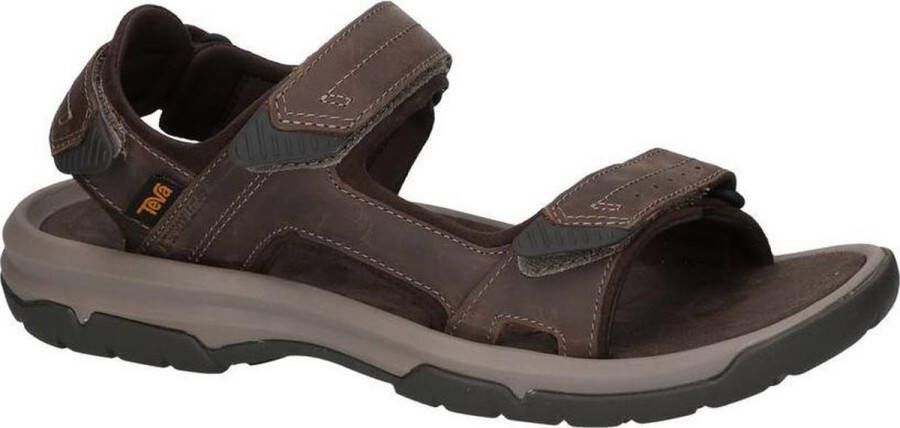 Teva Bruine leren herensandaal voor wandelingen Brown Heren