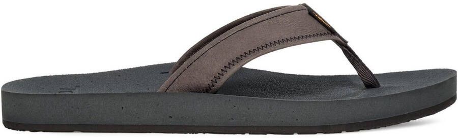 Teva M REFLIP Leren Heren Slippers Grijs