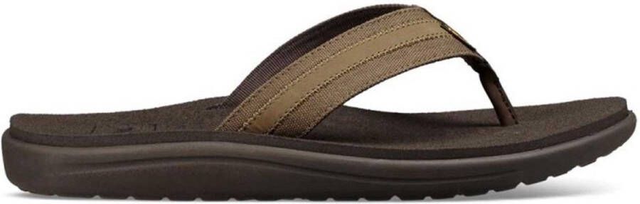 Teva Bruine Slippers Voya Canvas Flip Dark Olive - Foto 1