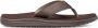 Teva Voya Flip Leather teenslippers heren donker bruin - Thumbnail 1