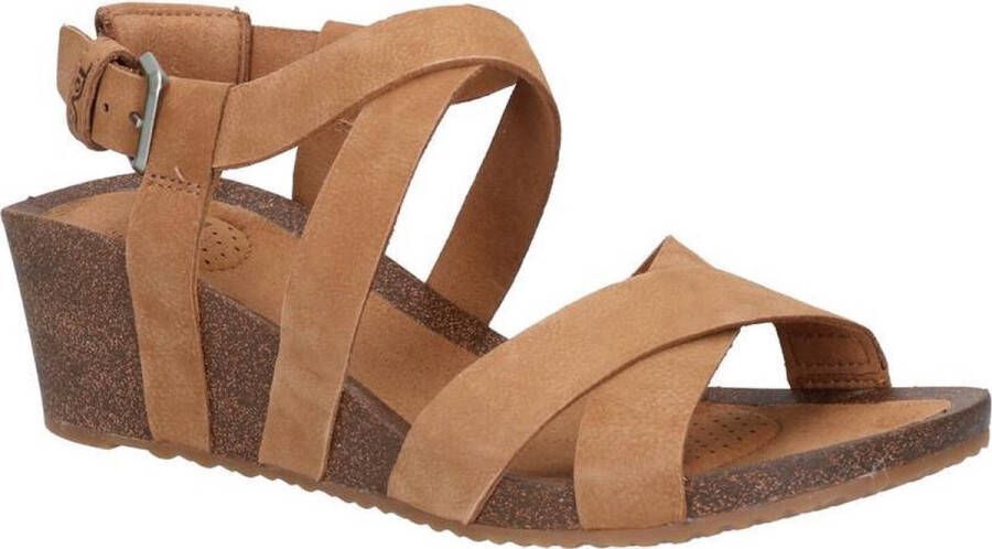 Teva Mahonia Wedge Cross Strap Sandaal Dames Bruin - Foto 2