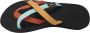 Teva OLOWAHU Dames Slippers Zwart Oranje Blauw - Thumbnail 6