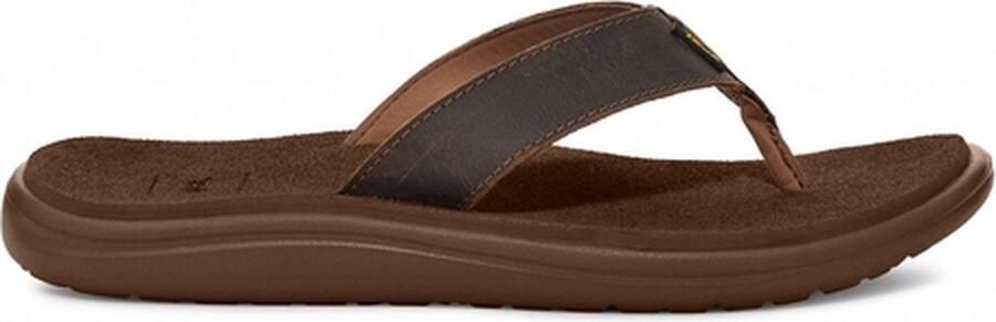 Teva Voya Flip Leather Teenslippers Middenbruin