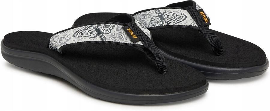 Teva Women Voya Flip Enchanted Forest Black White