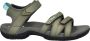 Teva TIRRA~W~~~~~~~~~~~~~~~~~~~~~~~ Platte sandalenDames Sandalen Groen - Thumbnail 4
